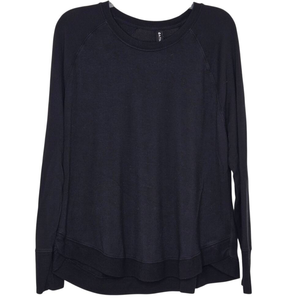 Athleta Mindset Sweatshirt Size 1X Black Soft Nirvana Knit #472751 - Picture 10 of 10
